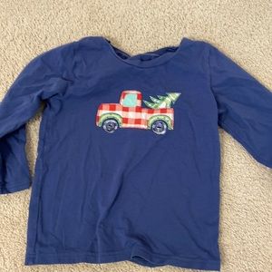 Shrimp and Grots Kids Christmas Truck Long Sleeve